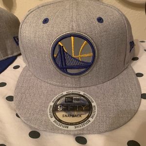 TWO Golden State Warriors caps. NEVER worn!